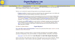 Desktop Screenshot of organicbugspray.com